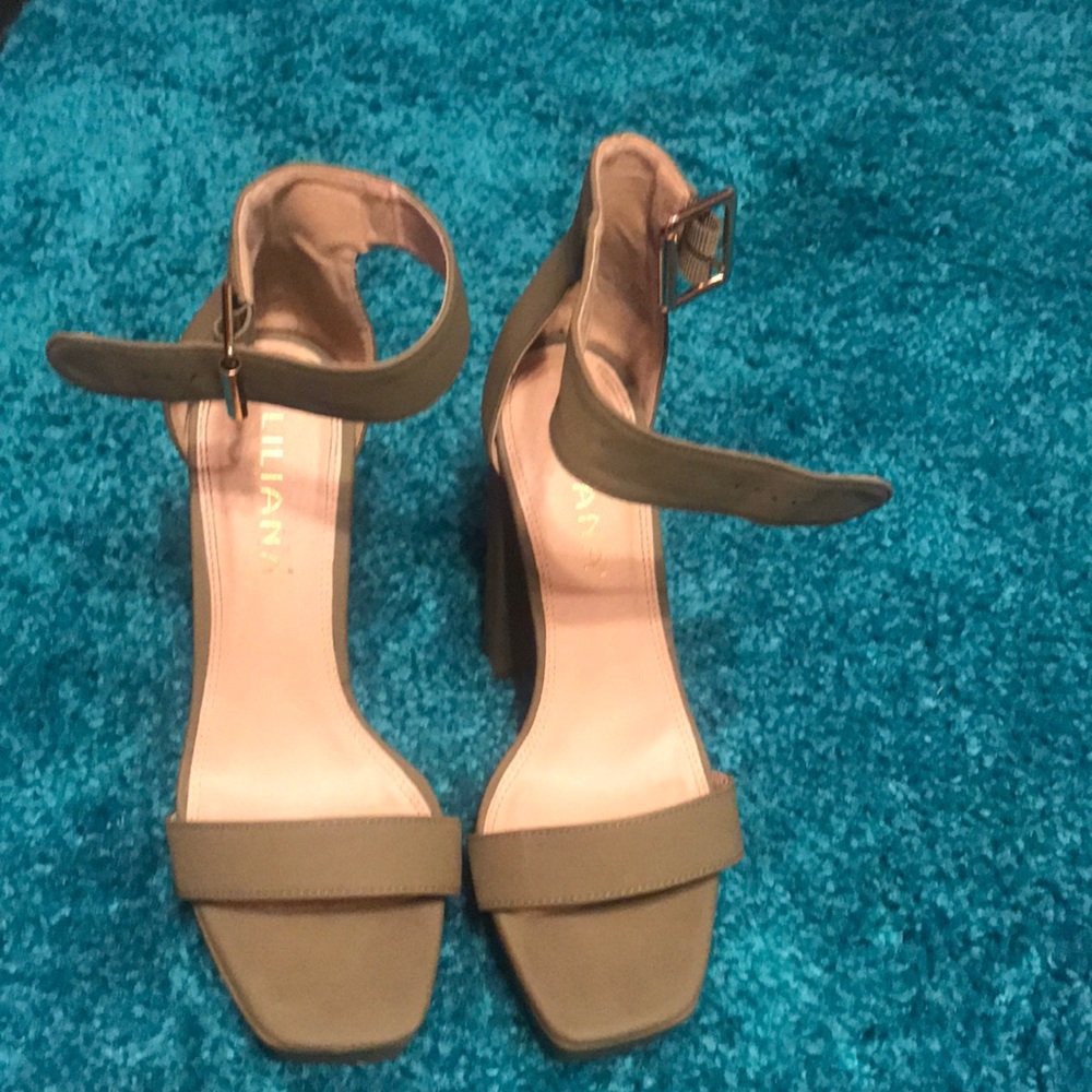 Olive green heels